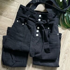 Signature8 Black Romper with Pink Label Size S